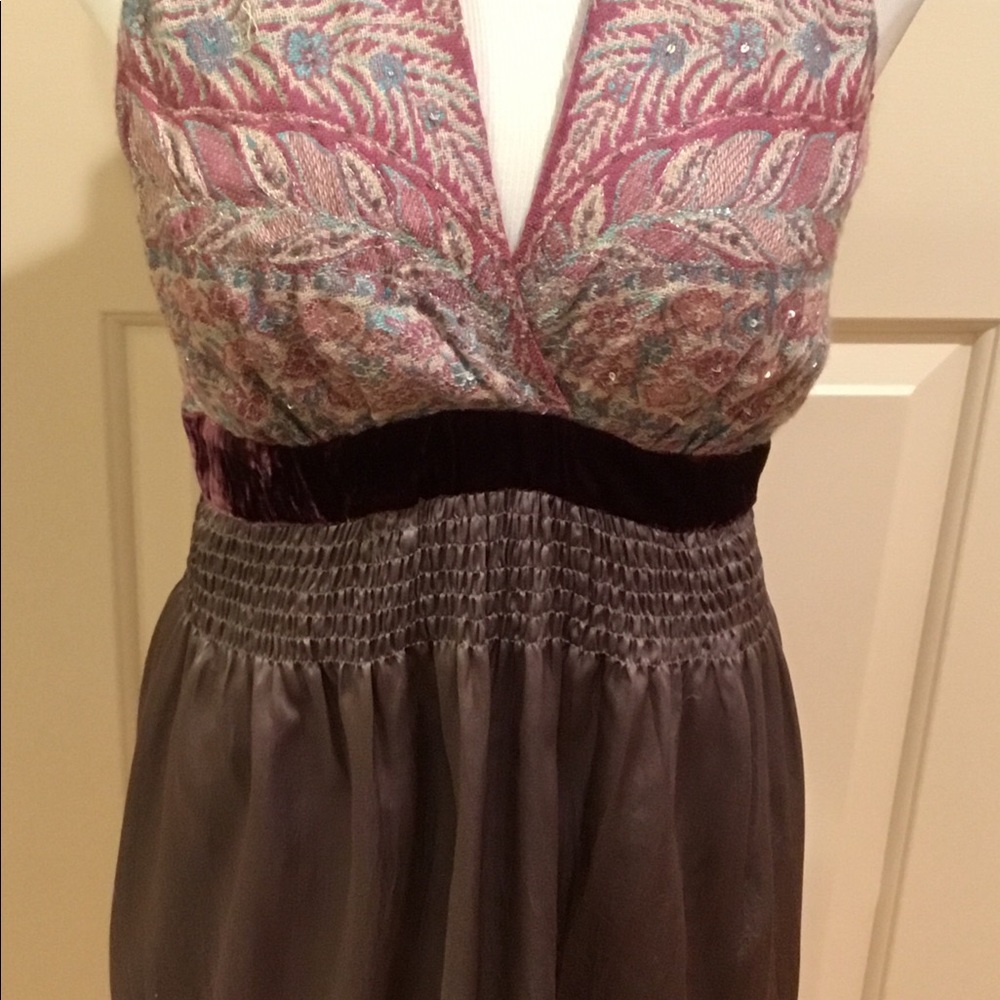 HALÉ BOB BOHO HALTER TOP GREAT DETAILS SZ S